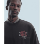 T-shirt Col Rond Manches Courtes Roses