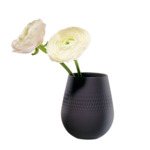 Manufacture Collier noir Vase Carré petit 12,5x12,5x14cm
