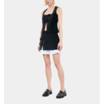 Top En Velours Noir Femme