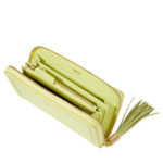 Premier Flirt De Lancel - Portefeuille Long Zippe - Citron Vert