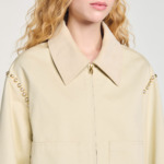 Blouson à détails perlés