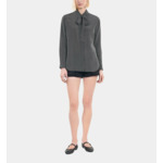 Chemise En Soie À Rayures Femme