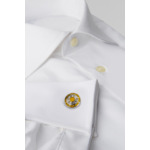 Boutons De Manchette Ronds Avec Fleur