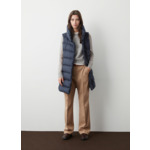 Veste sans manches matelassée mate avec ceinture