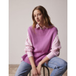 Pull sans manches Ilonna en coton rose