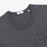 T-shirt slub Tony ardoise poche poitrine