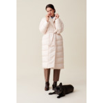 Doudoune longue col châle