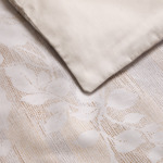 Yves Delorme - Housse de couette en satin beige, Nymphes