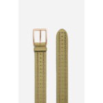 Ceinture Cuir Lisse Ajouré 40MM En laine et yack