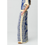 Pantalon large fluide imprimé