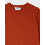 Pull Emile en laine et cachemire orange