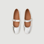 Ballerines en cuir brillant