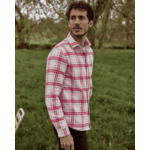 Chemise écrue & rose