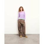 Pull Col Rond Cœur Ajouré