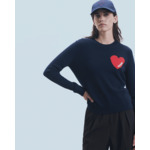 Pull Col Rond Coeur Léger