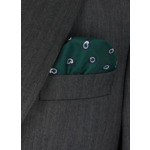 Pochette en twill de soie à imprimé