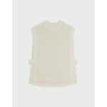 Pull sans manches Ilonna en coton écru