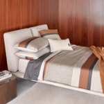 BOSS Home - Drap housse en satin de coton gris, Carlow