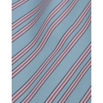 Chemise oversize Delina rayée bleue