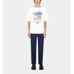 T-Shirt Blanc Avec Sérigraphie Chaos Eagle Homme