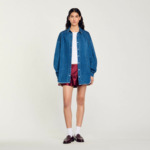 Chemise strassée en jean