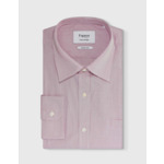 CHEMISE CARREAUX POPELINE BORDEAUX