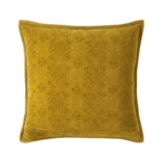 Yves Delorme - Housse de coussin en velours vert, Syracuse