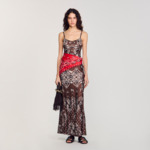 Robe longue à imprimé bandana