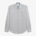 Chemise imprimée indigo blue