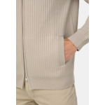 Pull Full Zip En Maille De Laine Mérinos