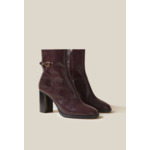 Bottines effet serpent cuir vernis