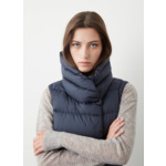 Veste sans manches matelassée mate avec ceinture