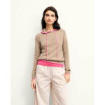 Pull Hoodie Oversize Liserés Contrastes