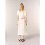 Jupe midi en maille à studs