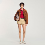 Polo en maille côtelée