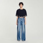 T-shirt court strassé