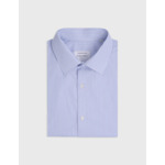 Chemise semi-ajustée rayée bleue