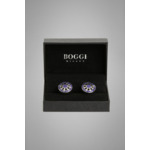 Boutons De Manchette Ronds Avec Fleur