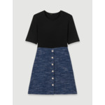 Robe 2-en-1 en tweed
