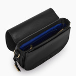 Sac bandoulière moyen modèle Gisèle en cuir grainé