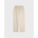 Pantalon Lyzie en coton et lin écru