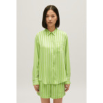 Chemise fluide rayures matcha