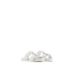 Pantoufle Nappa Pu+Met-Opt Blanc+Argent