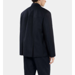 Blazer Style Kimono À Rayures Bleu Homme