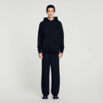 Hoodie à capuche orné de fleurs