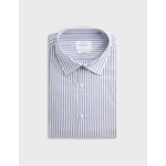 Chemise ajustée rayée marine