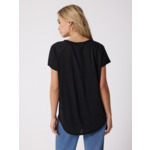 T-shirt lin Paula NOIR