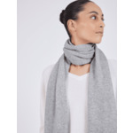 Echarpe rectangle cachemire Violeta ACIER