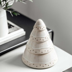 Winter Glow - Photophore, blanc, en porcelaine