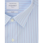 Chemise Semi-ajustée Prestige rayée bleue